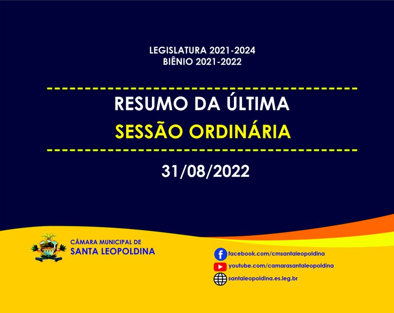 Confira as matérias deliberadas da última sessão ordinária!