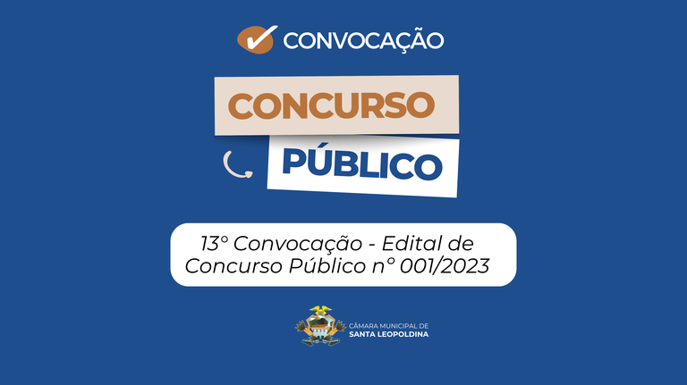 13ª Convocação do Concurso Público