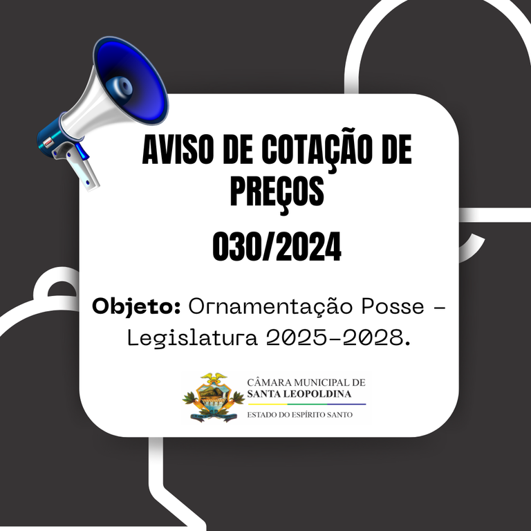 AVISO DE COTAÇÃO DE PREÇOS 030/2024