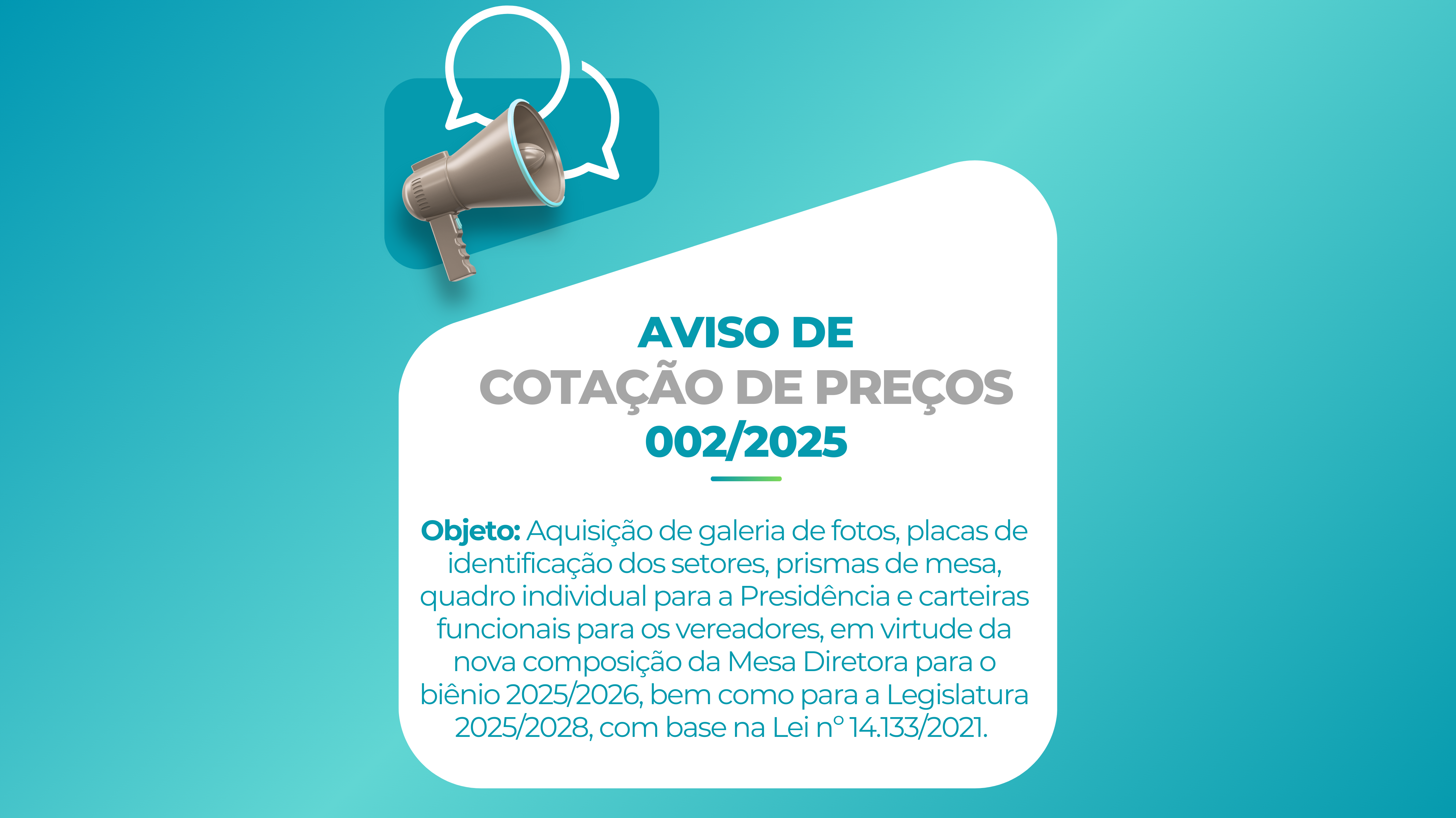 AVISO DE DISPENSA 002/2025