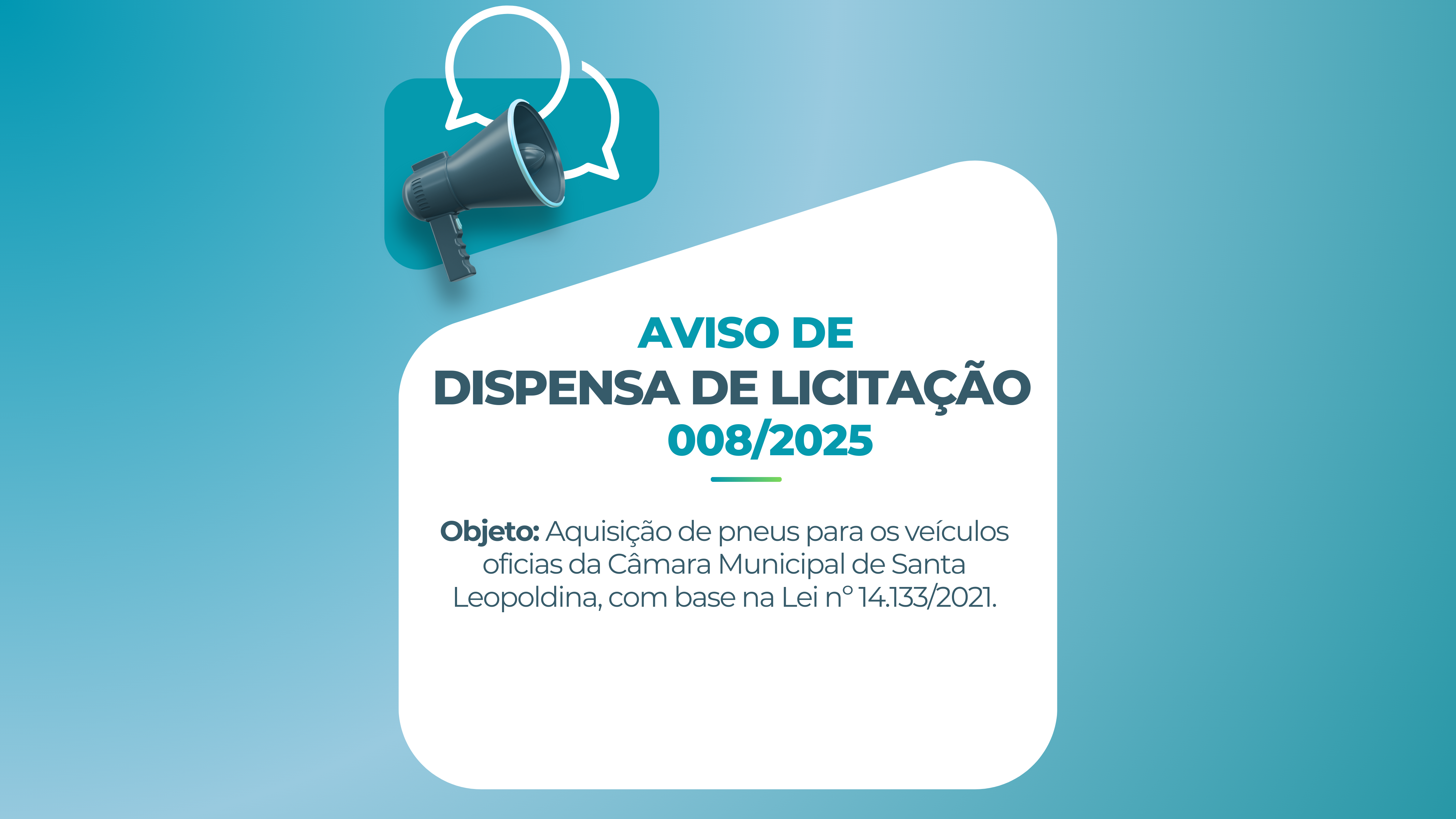 AVISO DE DISPENSA 008/2025