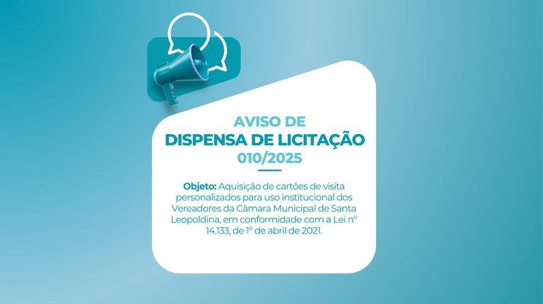 Aviso de Dispensa 010/2025
