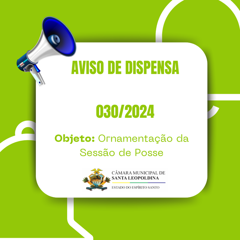AVISO DE DISPENSA 030/2024