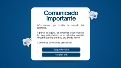 Comunicado Sessão