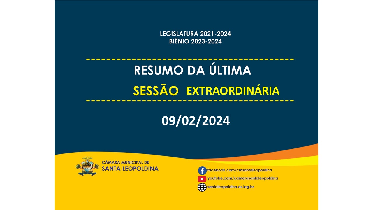 Confira as matérias deliberadas da última sessão Extraordinária!