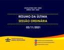 Confira as matérias deliberadas da última sessão ordinária! Confira as matérias deliberadas da última sessão ordinária!