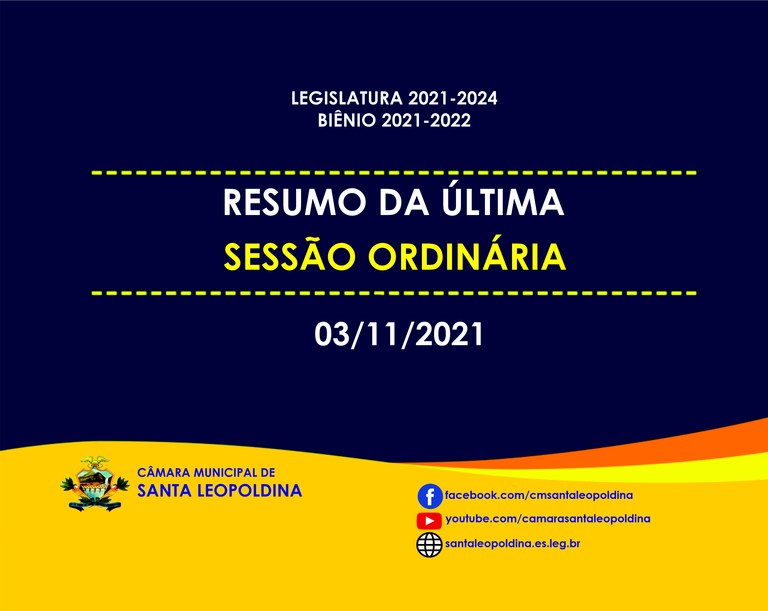 Confira as matérias deliberadas da última sessão ordinária!