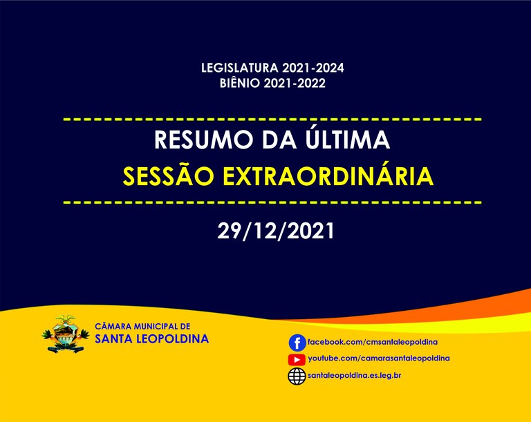 Confira as matérias deliberadas da última sessão Extraordinária