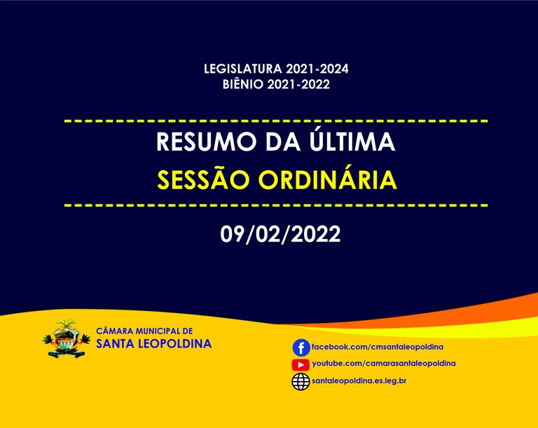 Confira as matérias deliberadas da última sessão ordinária!