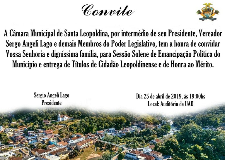 Convite Sessão Solene
