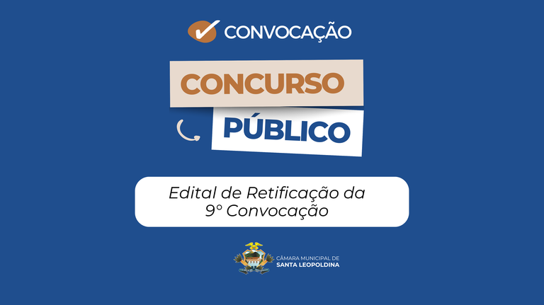 Edital de Retificação da 9ª Convocação