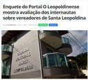 Enquete do Portal O Leopoldinense mostra avaliação dos internautas sobre vereadores de Santa Leopoldina
