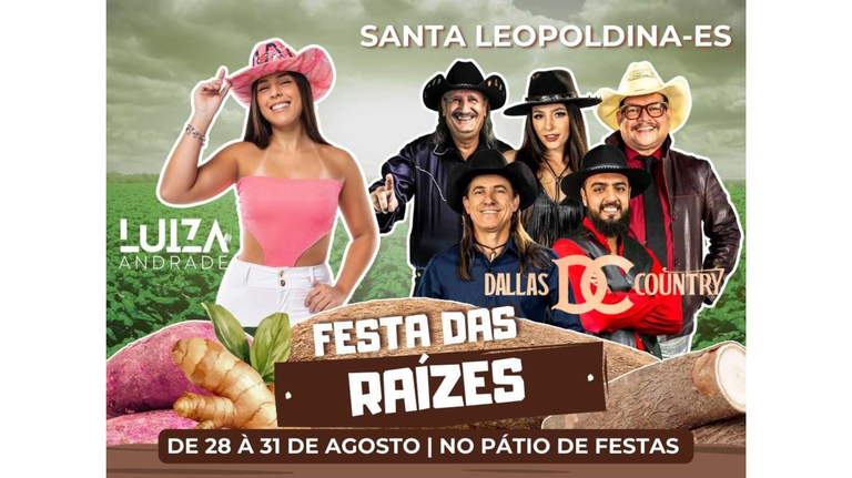 Festa das Raízes 28 à 31 de agosto
