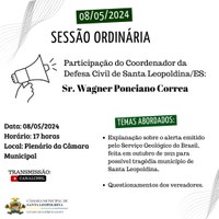 PARTICIPAÇÃO DO COORDENADOR DA DEFESA CIVIL