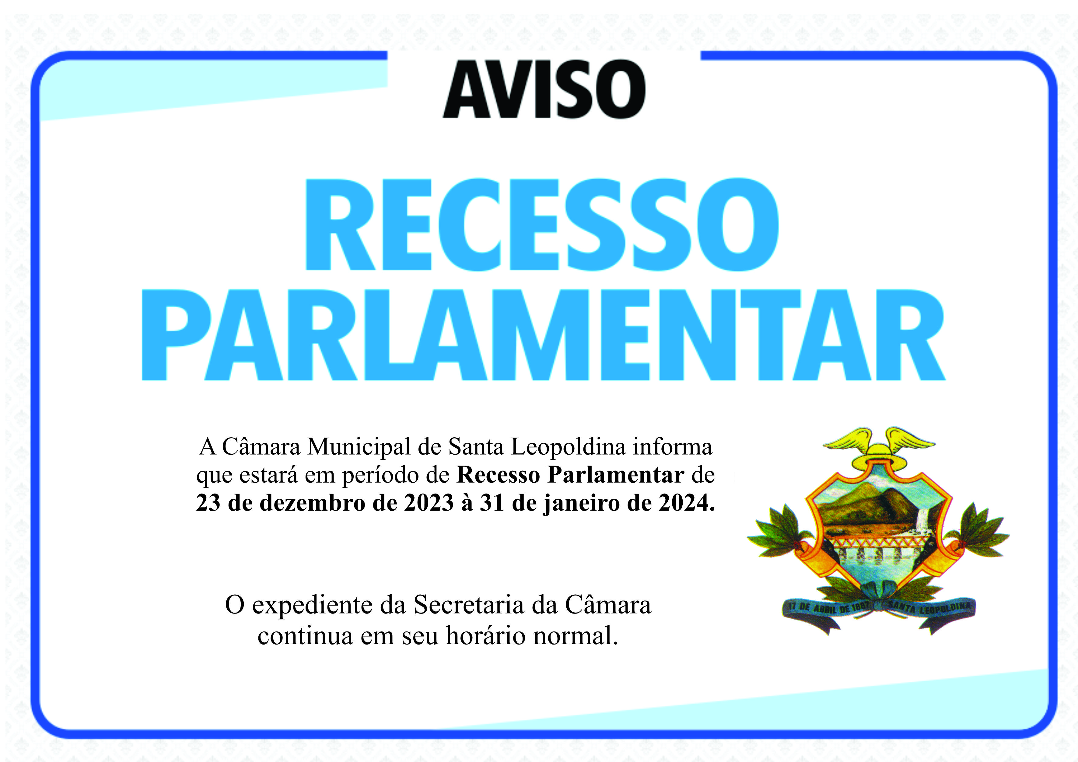 Recesso Parlamentar!