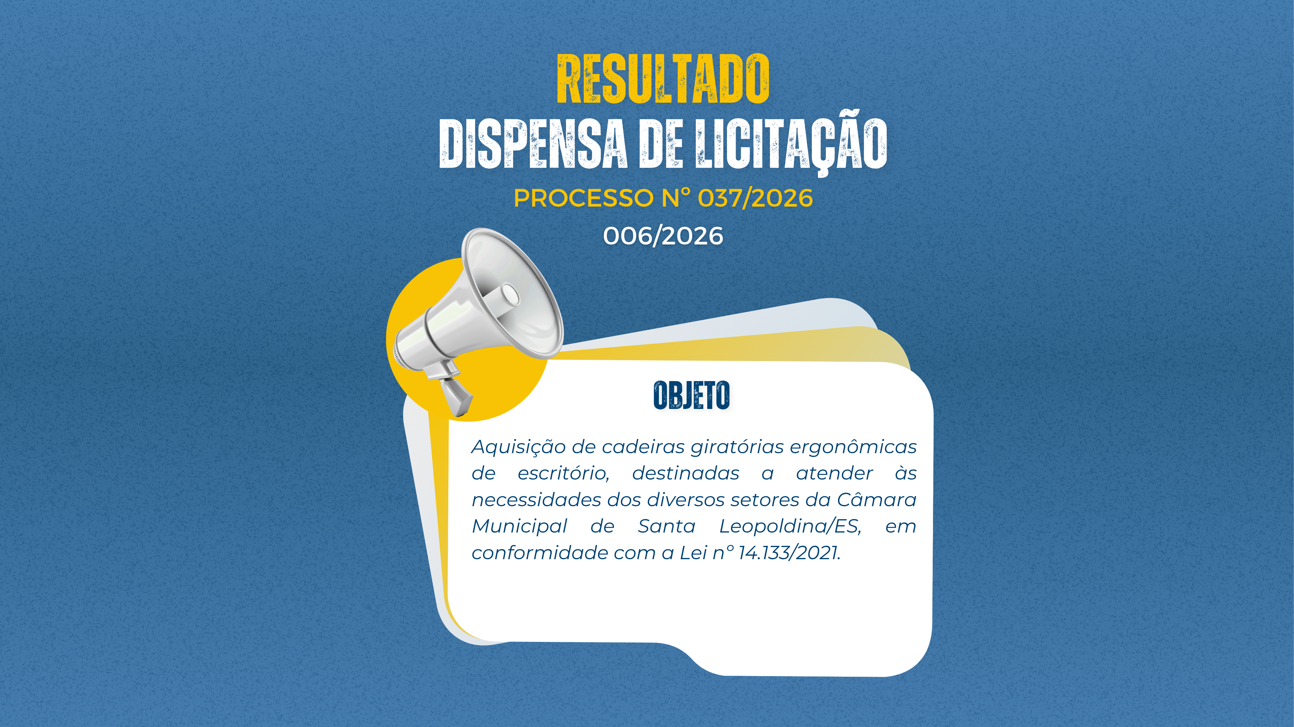 Resultado de Dispensa 006/2026