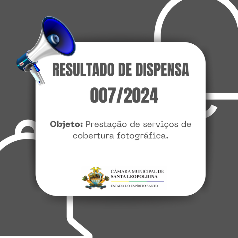 RESULTADO DE DISPENSA 007/2024