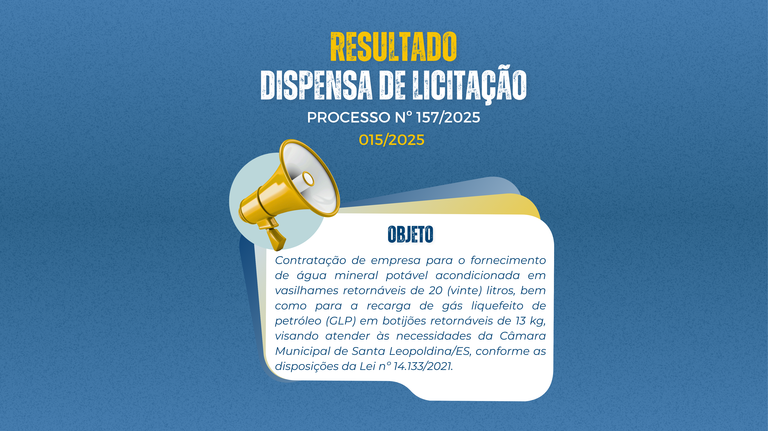 Resultado de Dispensa 015/2025
