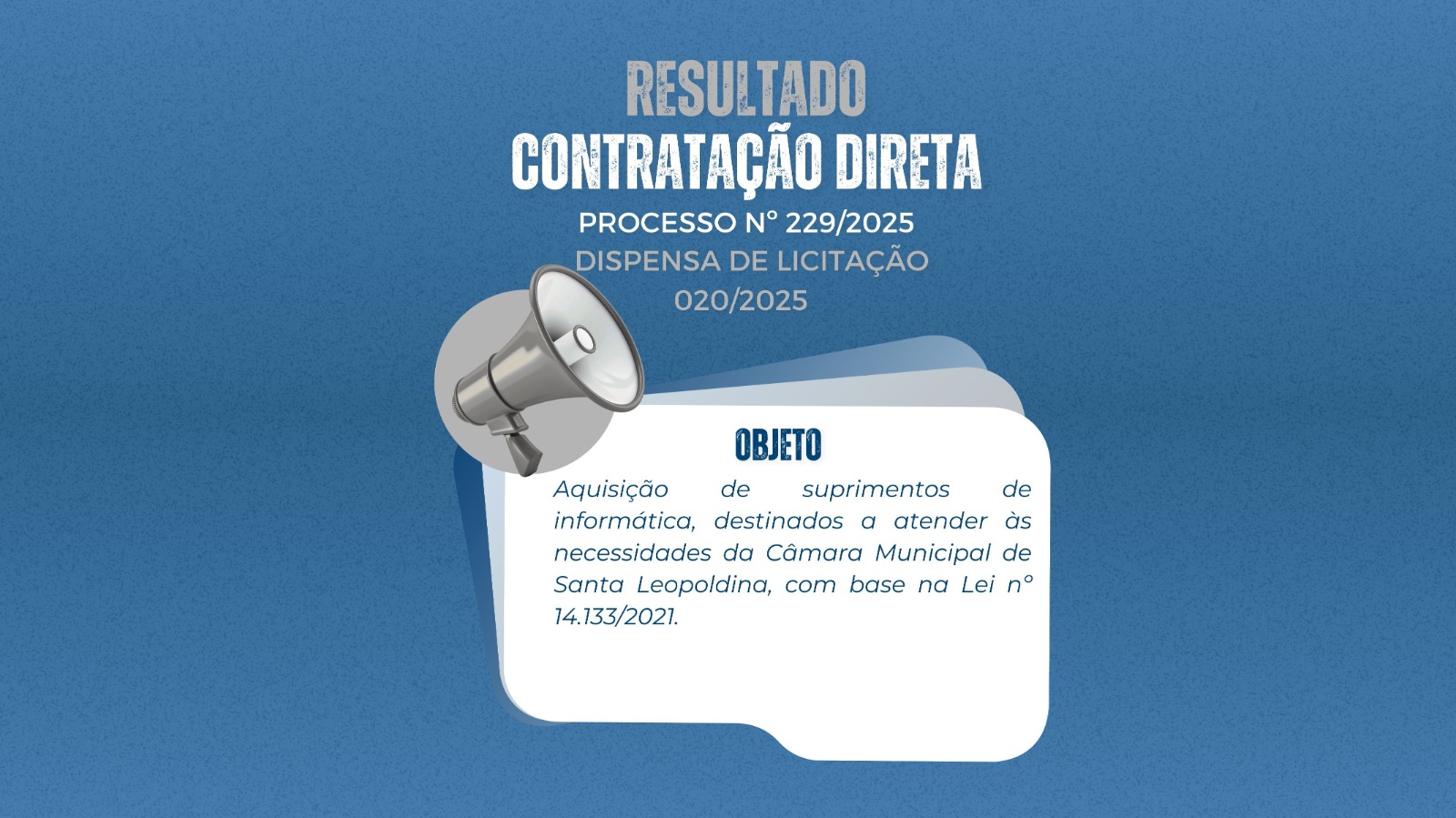 Resultado de Dispensa 020/2025