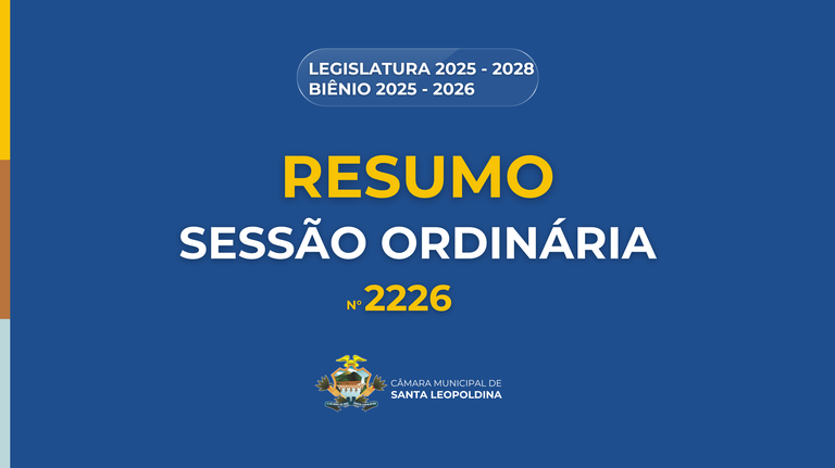 Resumo Sessão Ordinária 2226ª