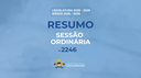 Resumo Sessão Ordinária 2246ª
