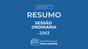 Resumo Sessão Ordinária 2263º