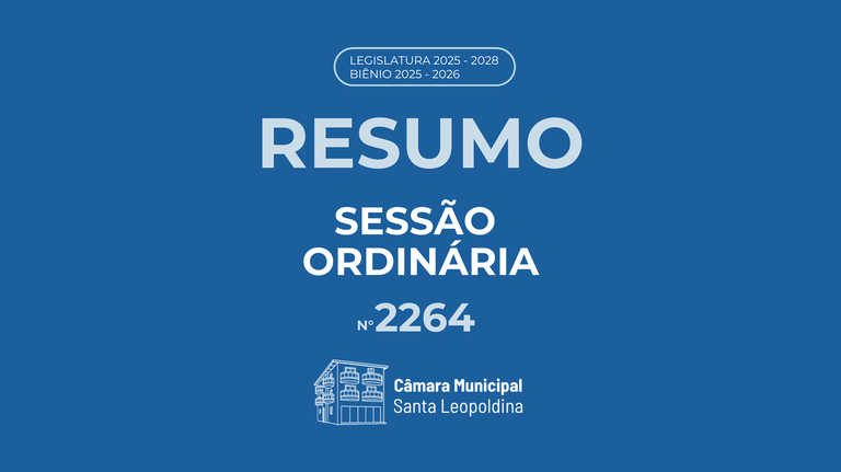 Resumo Sessão Ordinária 2264º