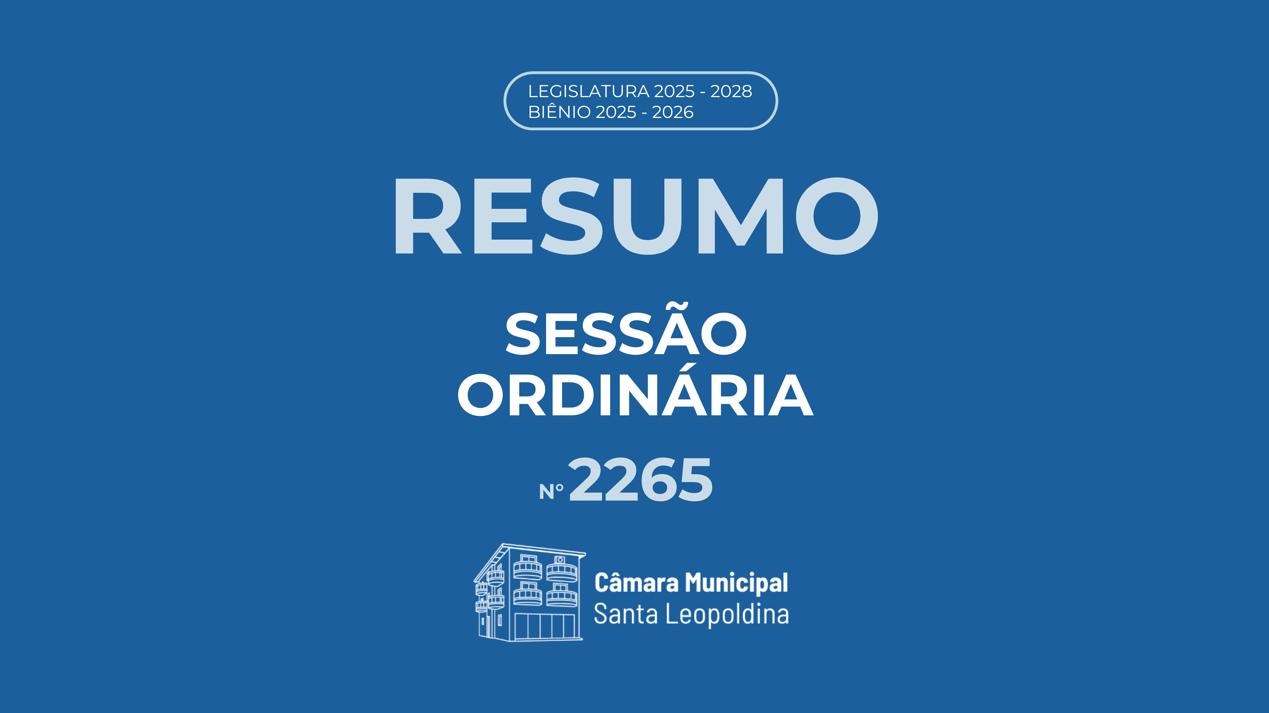 Resumo Sessão Ordinária 2265º
