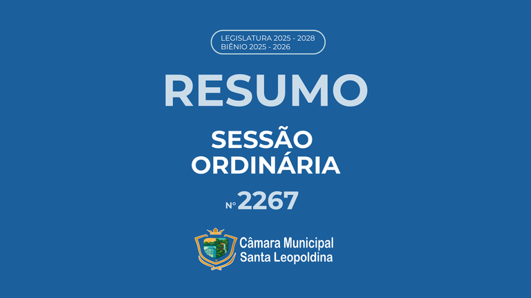 Resumo Sessão Ordinária 2267º