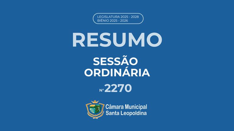Resumo Sessão Ordinária 2270º