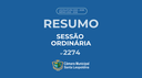 Resumo Sessão Ordinária 2274º