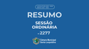 Resumo Sessão Ordinária 2277º
