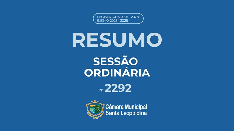 Resumo Sessão Ordinária 2292º