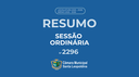 Resumo Sessão Ordinária 2296º