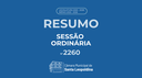 Resumo Sessão Ordinária nº 2260