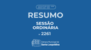 Resumo Sessão Ordinária nº 2261